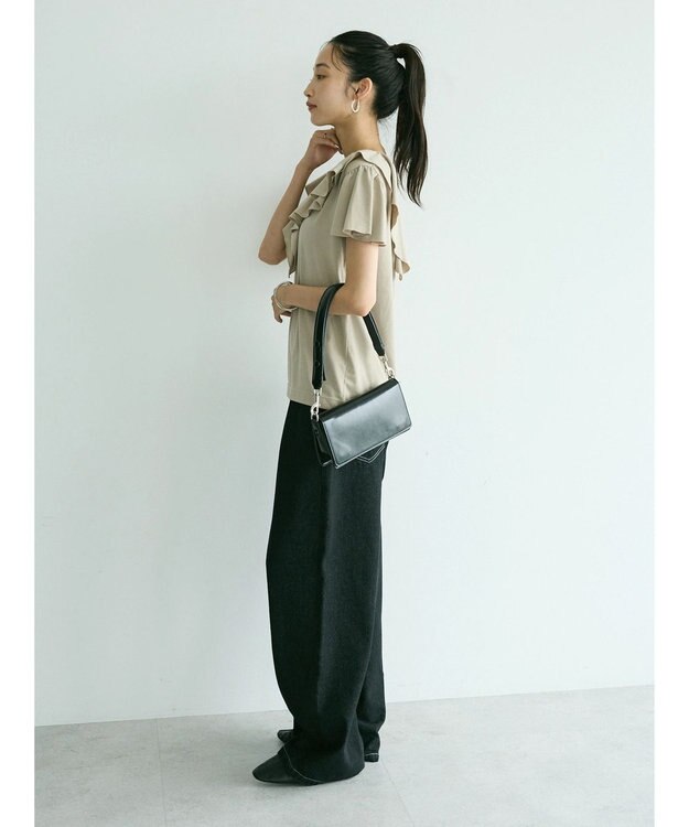 CRAFT STANDARD BOUTIQUE フリルデザインTee Gray Beige