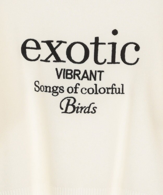 Green Parks ・ＥＬＥＮＣＡＲＥ　ＤＵＥ　ロゴ刺繍６分袖ニット Green