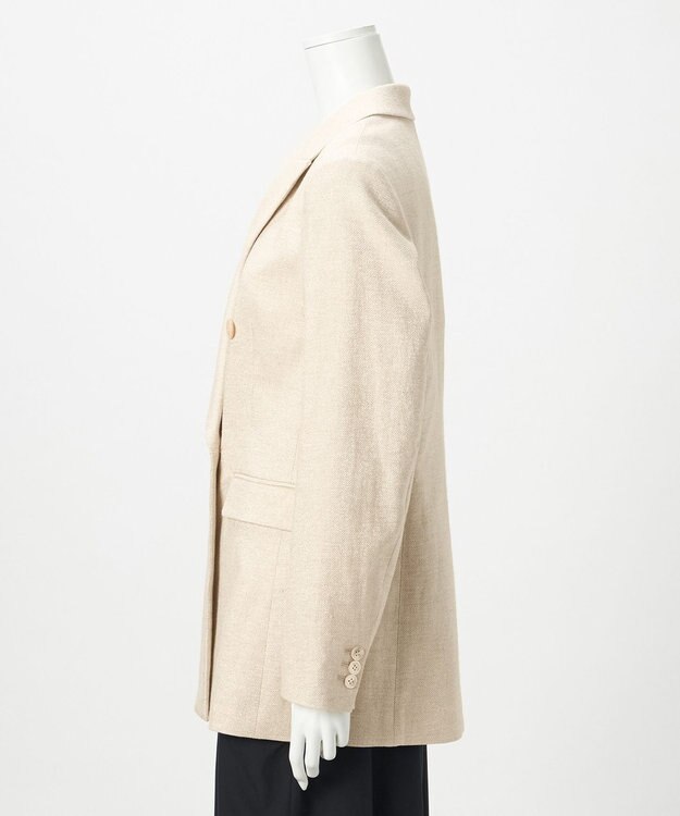 23区 【GOLD LABEL】GIOTEXリネンスパーク ダブルジャケット ベージュ系