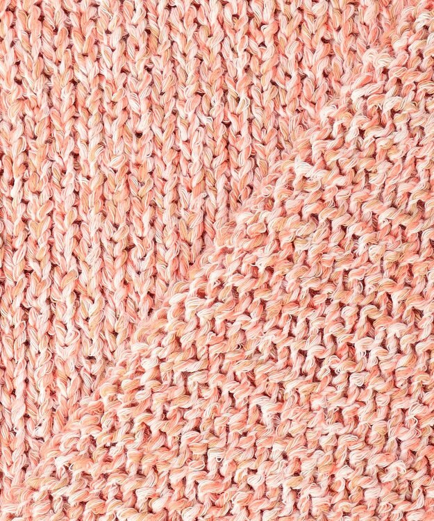 23区 L 【先行予約】コットンコードミックス クロップド ニット アプリコットミックス