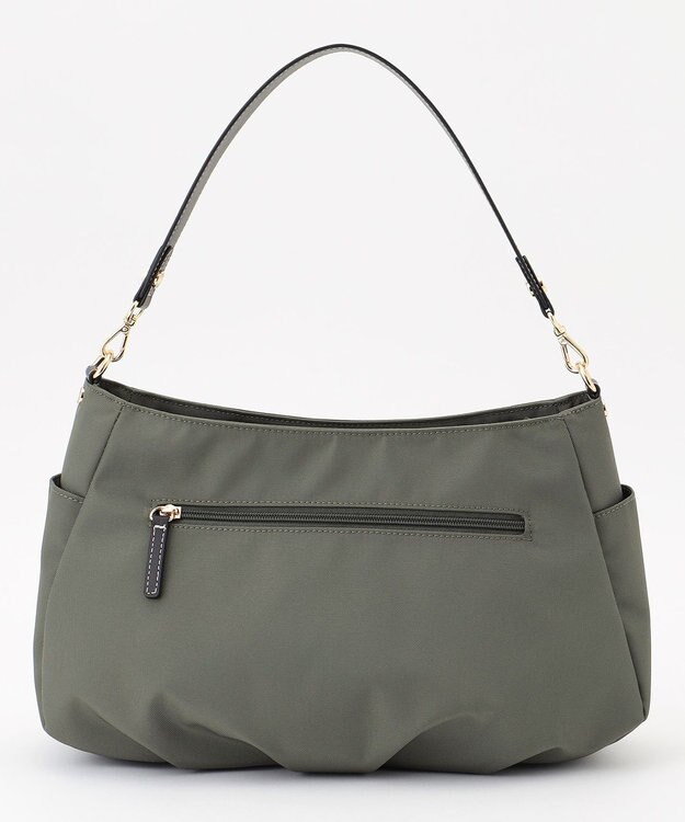 LA BAGAGERIE ポリエステルキャンバス　タックショルダー グレー