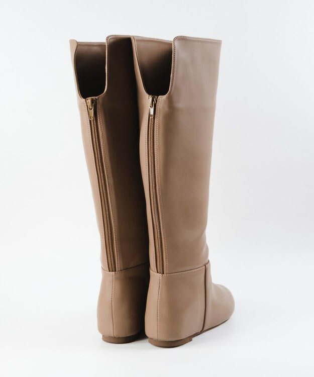 BONTRE 【MIONOTIS/ミオノティス】バックファスナーインヒールロングブーツ/40812 トープ