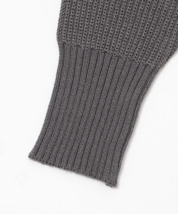 WEGO エルボーパッチVネックプルオーバー グレー