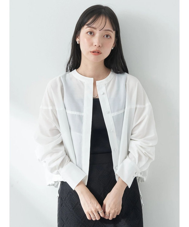 earth music&ecology シャツブルゾン Off White