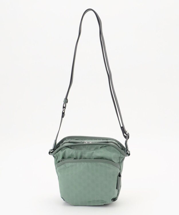 Y'SACCS Polka Dots　パイピングポケットポシェット ライトグリーン