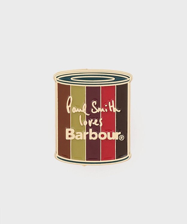 Paul Smith Loves Barbour Wax Tin ピンバッジ / Paul Smith