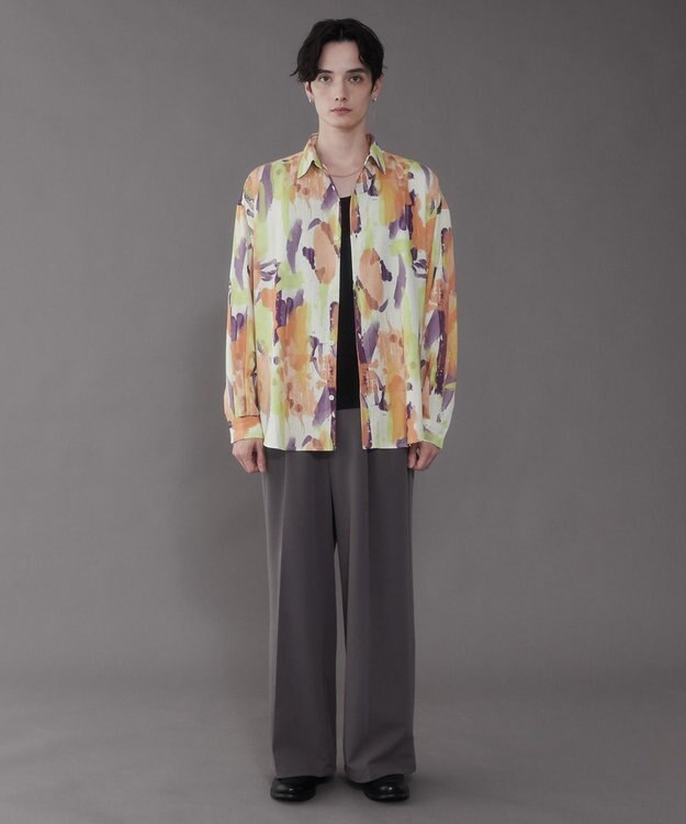 WEGO アムンゼンパターンBIGシャツ（LS） 柄4