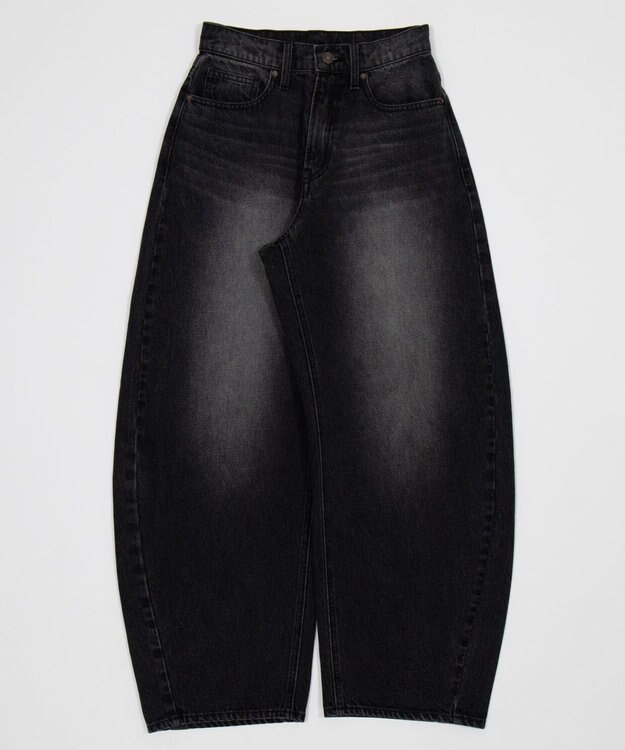 WEGO ワイドカーブデニムパンツ デニムブラックソノタ