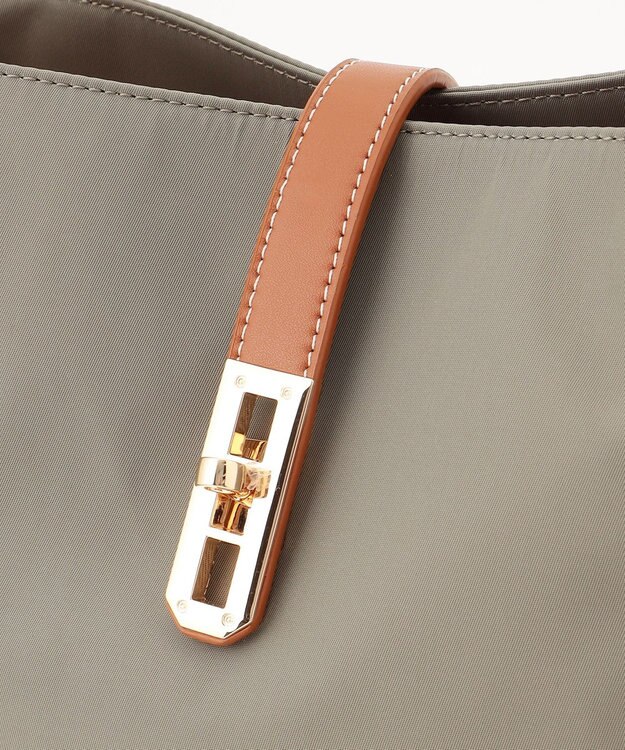 LA BAGAGERIE ひねり金具付きエレガンストート　Sサイズ グレージュ