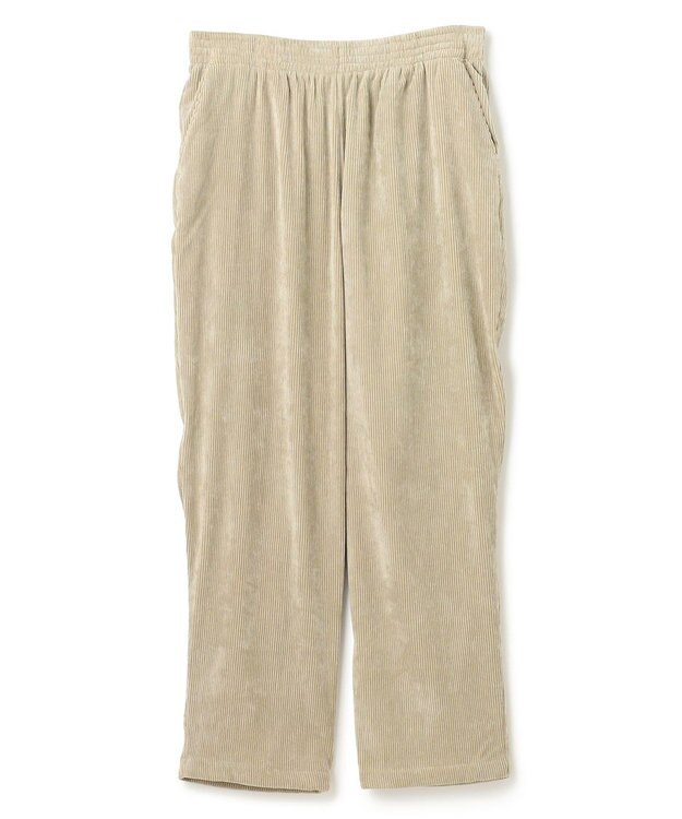 UNFILO MENS 【男女兼用】リラックス コーデュロイ ギャザーパンツ ベージュ