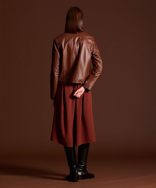JOSEPH スムースレザー　ジャケット Mahogany