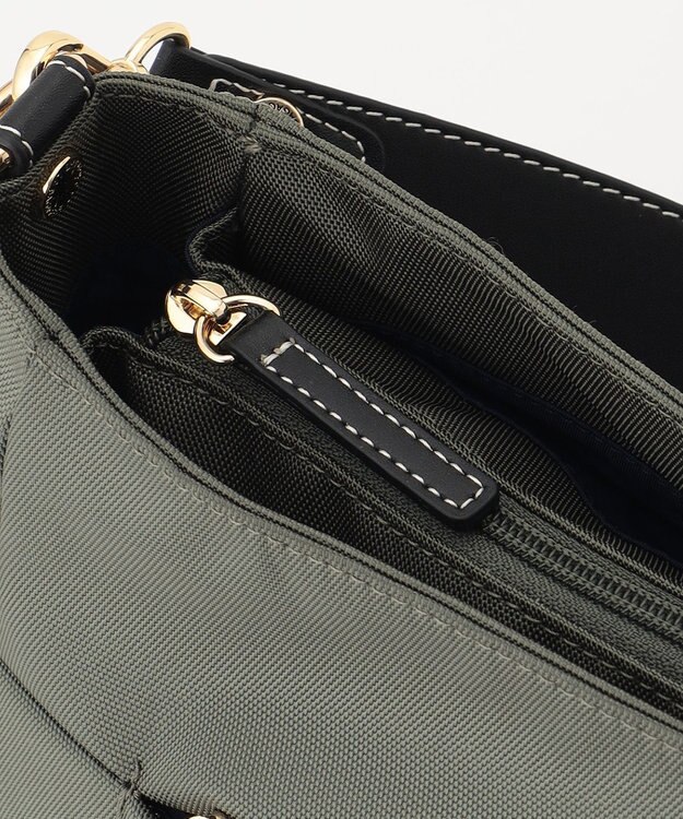 LA BAGAGERIE ポリエステルキャンバス　タックショルダー グレー