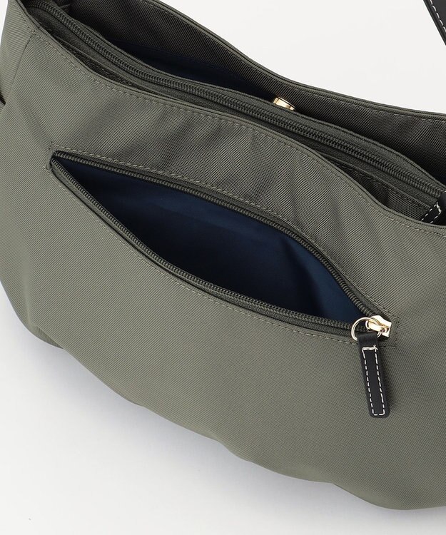 LA BAGAGERIE ポリエステルキャンバス　タックショルダー グレー