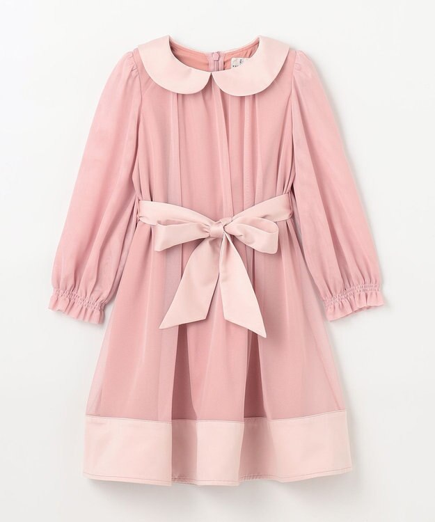 組曲 KIDS 【110-140㎝】チュールフレア ドレス ピンク