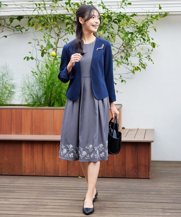 Tiaclasse マットメタルモチーフブローチ シルバーB