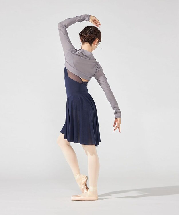 Chacott フレンチスリーブレオタード ネイビー