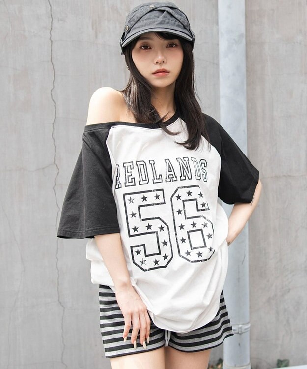 WEGO ２WAYグラフィックワンショルBIGT 柄9