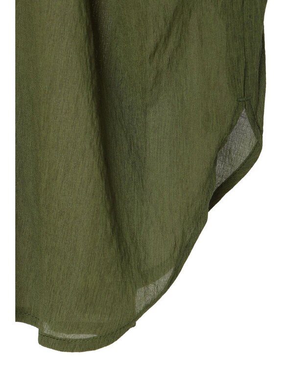 CRAFT STANDARD BOUTIQUE ウ゛ィンテージボイルソデシャーリングチュニック Khaki