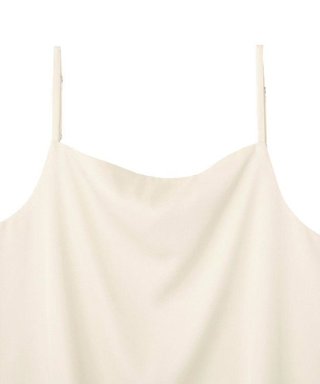 YECCA VECCA ボートネックサテンキャミ Ivory