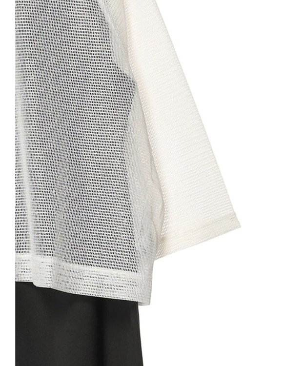 Green Parks ＳＥＴ２点　メッシュ＋ノースリーブワンピース Off White