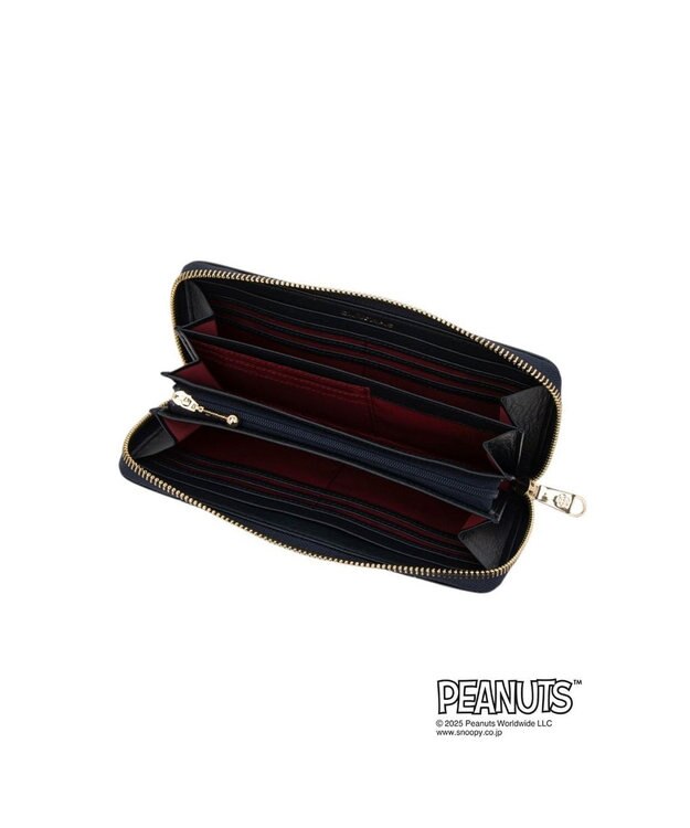 CLATHAS CLATHAS×PEANUTS ラウンド長財布 ネイビー