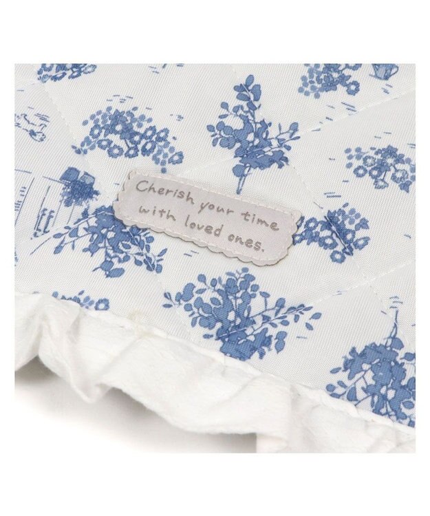 PET PARADISE ペットパラダイス クールマット 《トワルドジュイ柄》 Ｓ ホワイト×ブルー