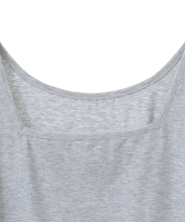 YECCA VECCA 2wayスクエアリブタンクトップ Ivory