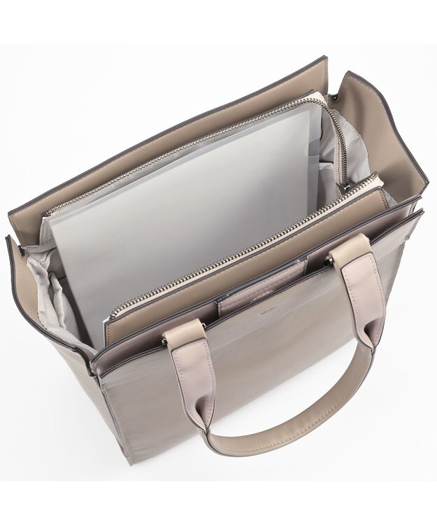 ACE BAGS & LUGGAGE W&.Day/Night リリ バーチカルトート A4サイズ 15175 ダブルアンドデイナイト グレージュ