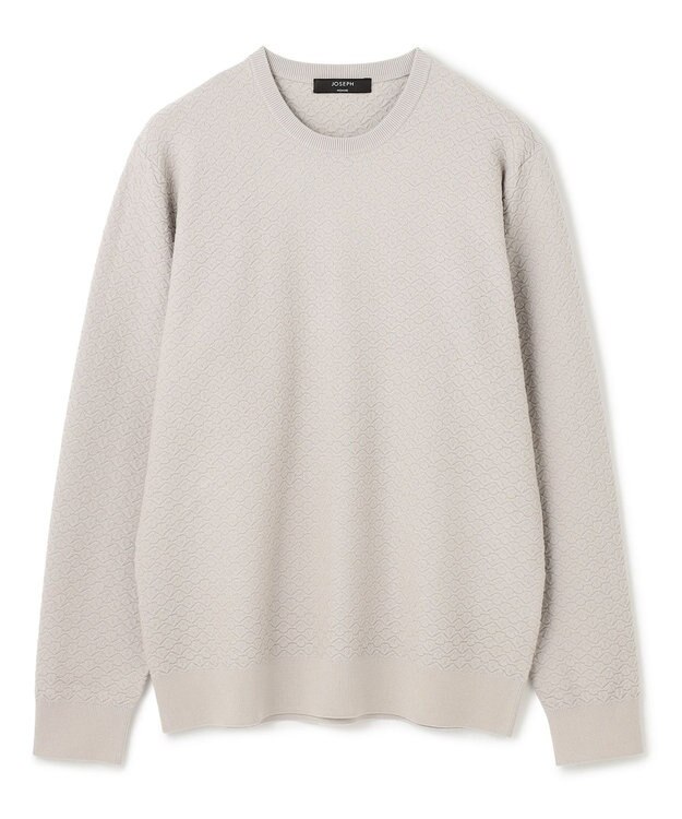 JOSEPH HOMME 新色追加【洗える】ヴィスコースリンクス　クルーネックニット アイボリー系