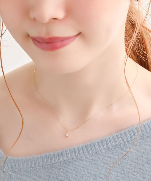 Phoebe 【K10】ジュエルラックネックレス　オパール/10月誕生石/天然石/全長:40cm ゴールド