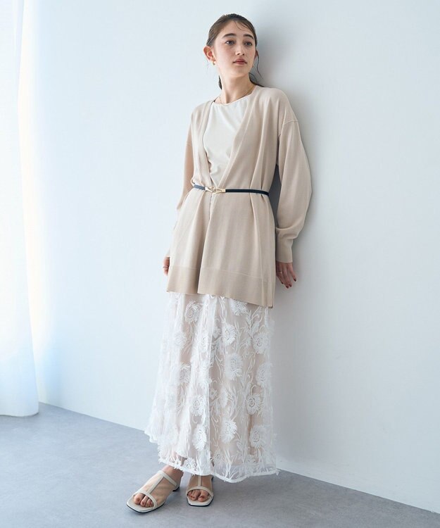 YECCA VECCA 2wayスクエアリブタンクトップ Ivory