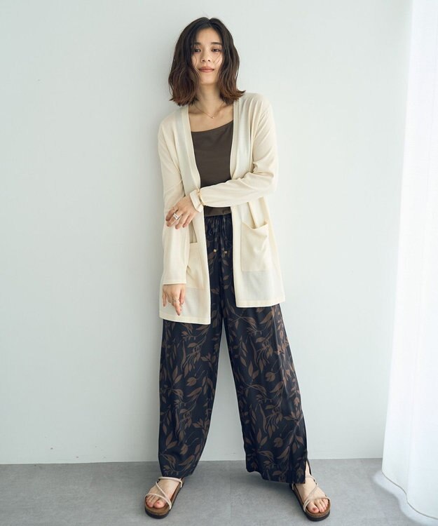 YECCA VECCA 2wayスクエアリブタンクトップ Ivory