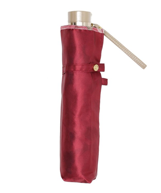 MOONBAT ミラショーン (mila schon) 折りたたみ傘 内側花プリント ワイン