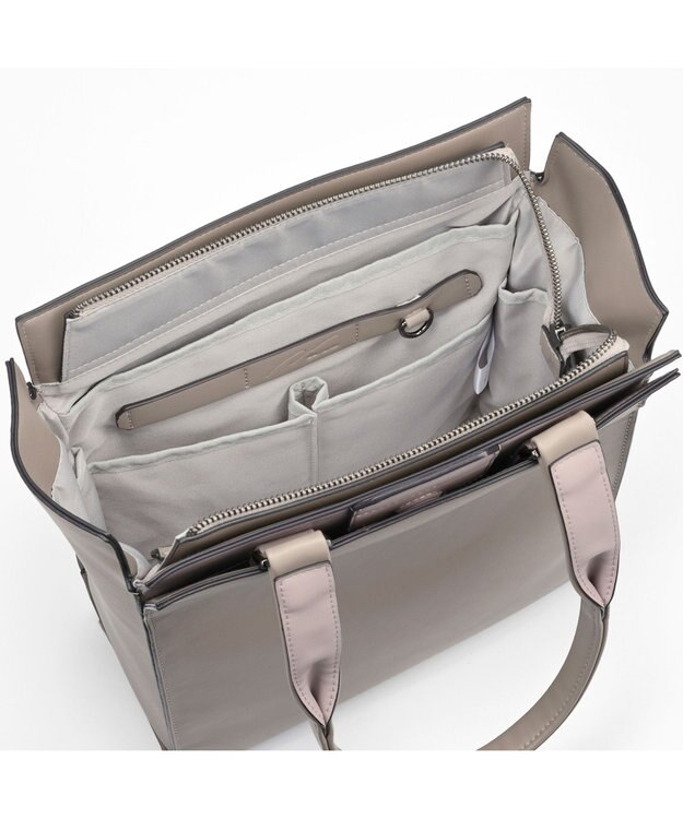ACE BAGS & LUGGAGE W&.Day/Night リリ バーチカルトート A4サイズ 15175 ダブルアンドデイナイト グレージュ