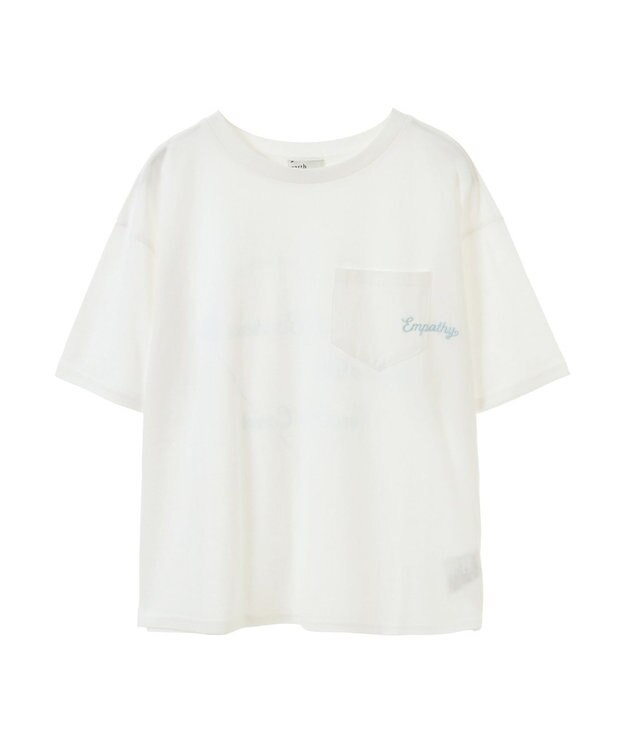 earth music&ecology ポケット刺繍Ｔシャツ Off White
