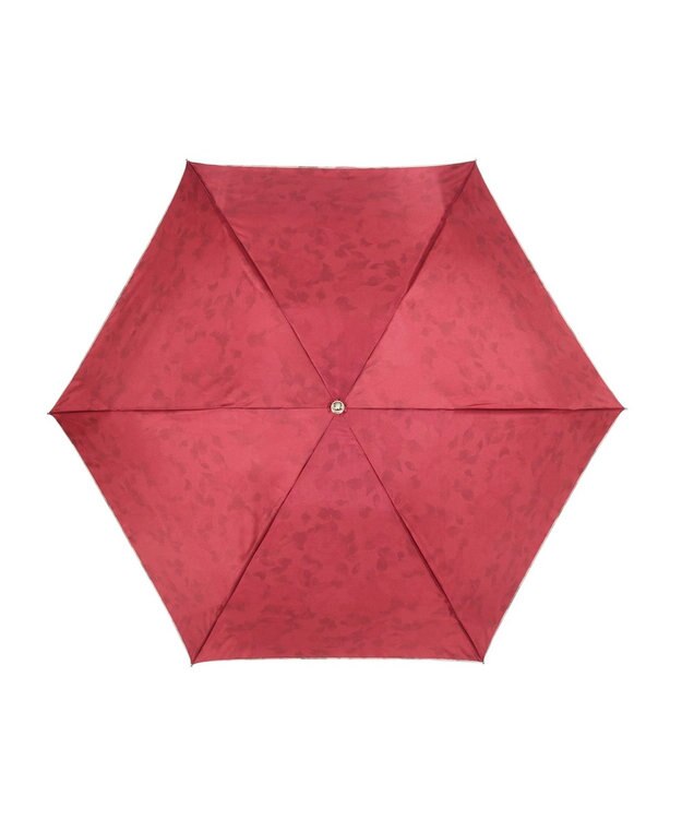 MOONBAT ミラショーン (mila schon) 折りたたみ傘 内側花プリント ワイン