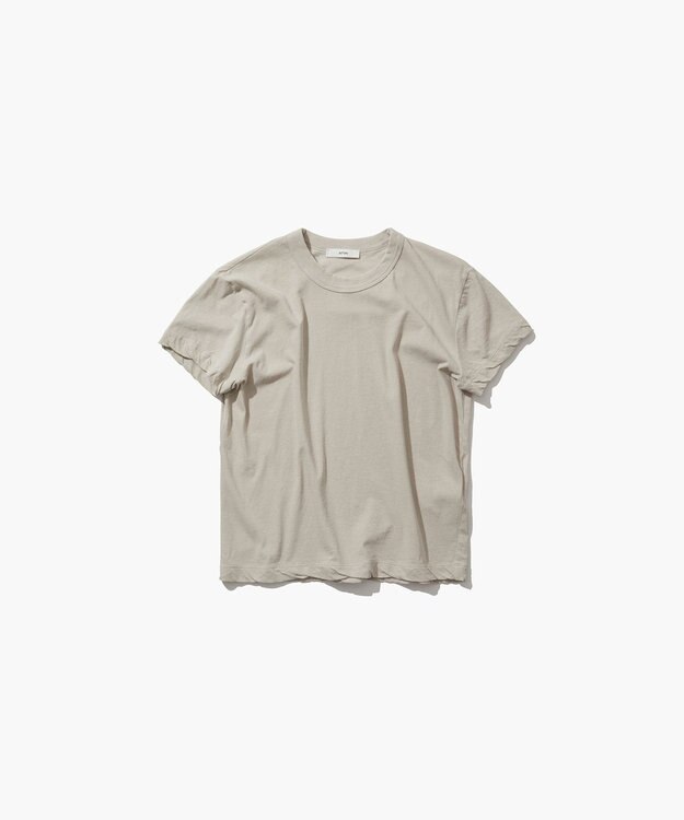 ATON FRESCA SINGLE JERSEY | コンパクトＴシャツ BEIGE