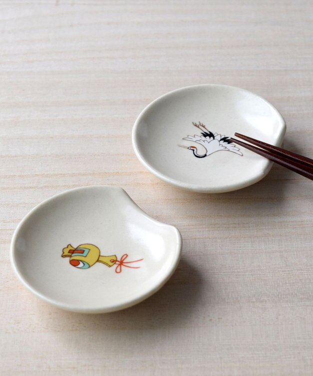 たち吉 【たち吉】七福　箸置〈7個〉 美濃焼 キナリ