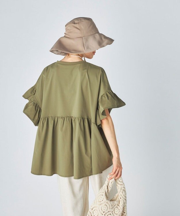 OP／FILA 【Ocean Pacific】UVカットつば広ハット ベージュ