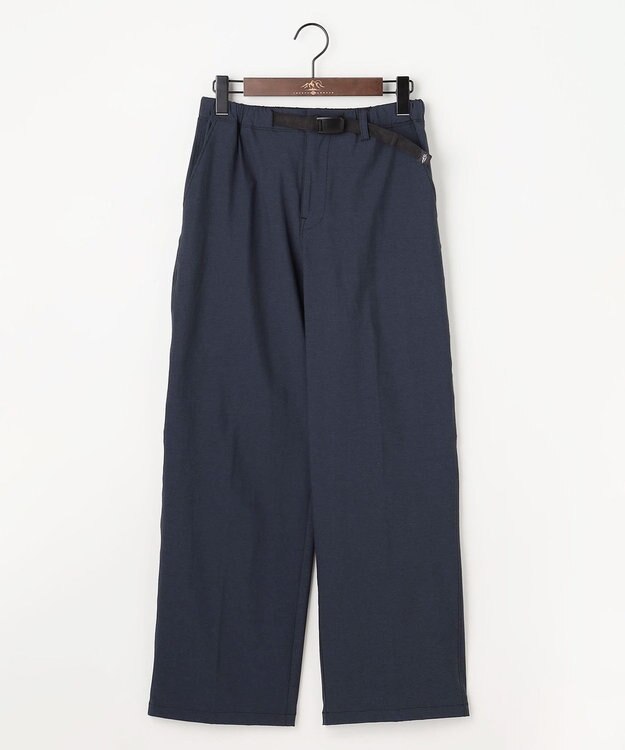 JOSEPH ABBOUD MOUNTAIN 【ストレッチ/5ポケット/ECO撥水/ソフト】ハイパワーシャンブレーピケストレッチ パンツ ネイビー系