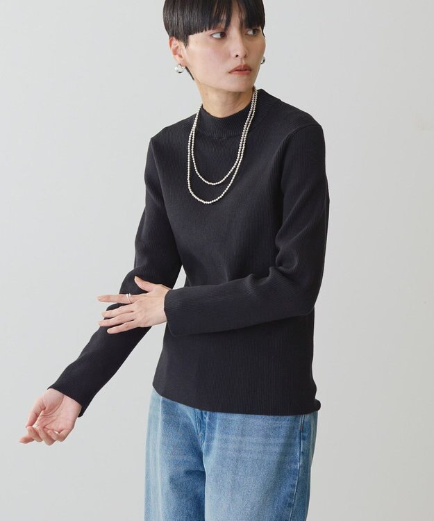 AMERICAN HOLIC ＳＥＴ　リブニットプルオーバー＋ポンチベスト Black