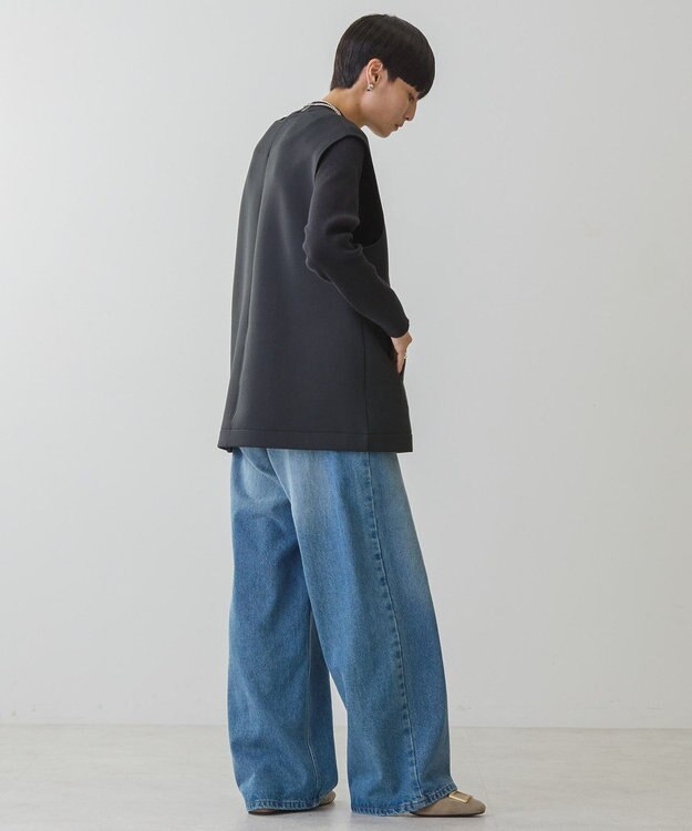 AMERICAN HOLIC ＳＥＴ　リブニットプルオーバー＋ポンチベスト Black