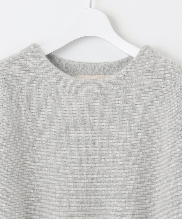 自由区 L 【洗える】シャイニールレックス ドルマンスリーブニット ライトグレー系