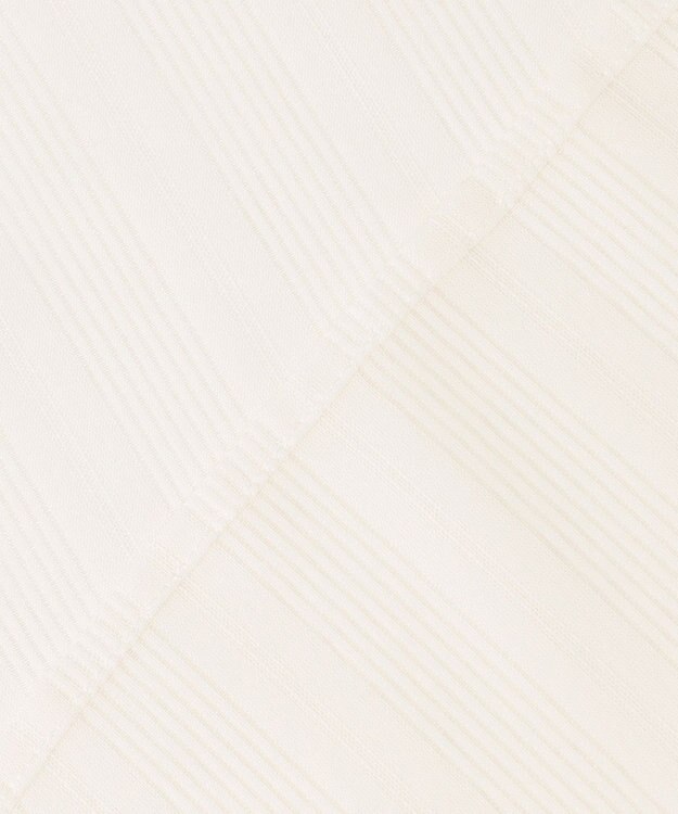 23区 【洗える】シアーストライプ ノースリーブ ブラウス ホワイト系