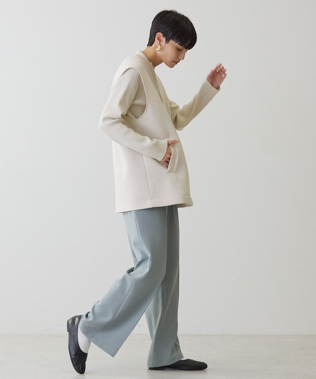 AMERICAN HOLIC ＳＥＴ　リブニットプルオーバー＋ポンチベスト Light Beige