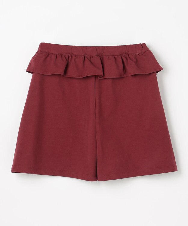 組曲 KIDS 【150-160㎝】ソフトストレッチ ショートパンツ ボルドー