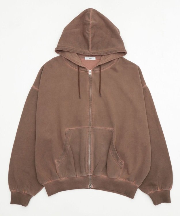 WEGO 【ユニセックス着用ITEM/MLサイズ展開】バルーンBIGダブルZIPパーカー ブラウン