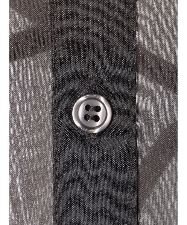 Green Parks ＥＧＯＩＳＴ　短丈シアーシャツ Charcoal Gray