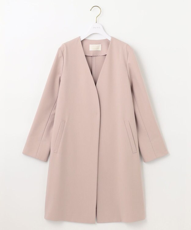 ANY SIS カラーレスライト コート ピンク