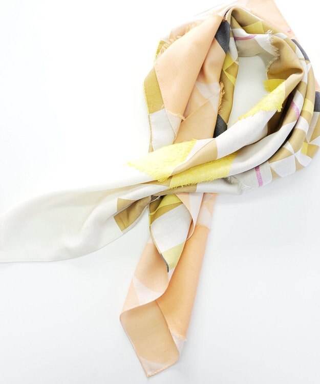 POLS 【長濱ねるさん着用】キュプラスカーフ オレンジ